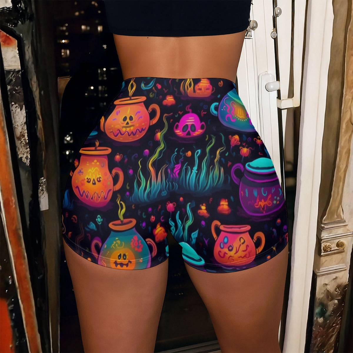 All-Over Print Women’s High-Stretch Shorts