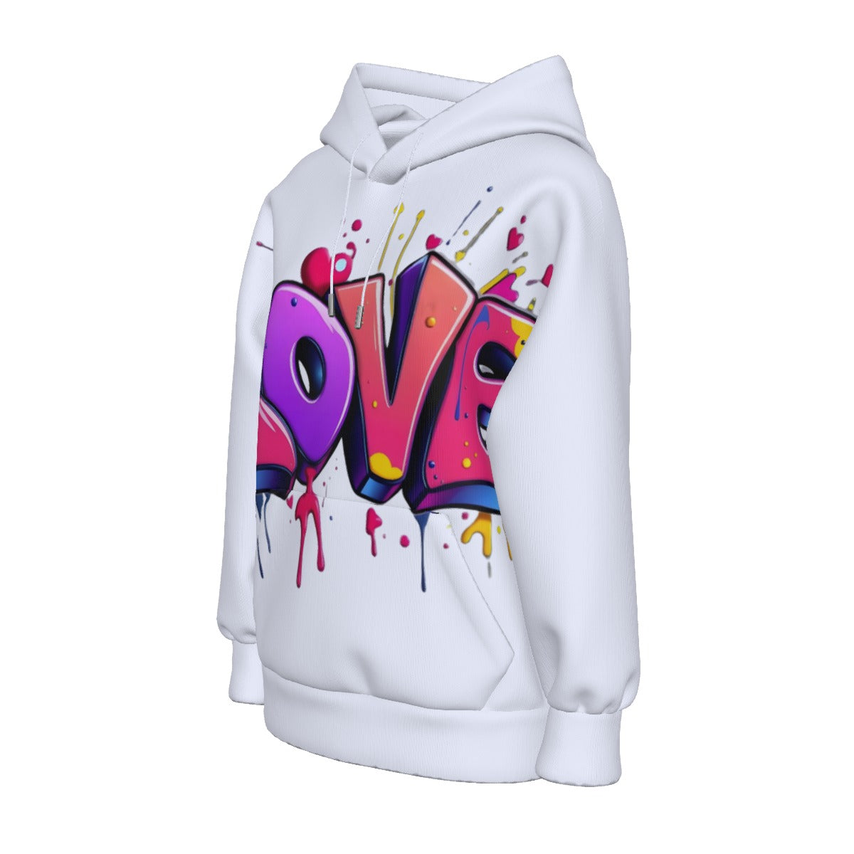 All-Over Print Women’s Hoodie With Decorative Ears