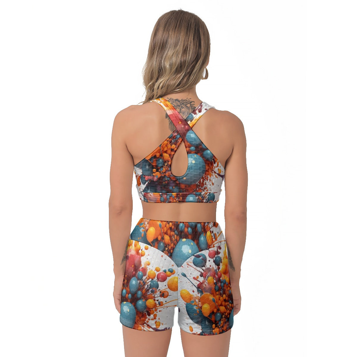 All-Over Print Women's Sports Bra Suit