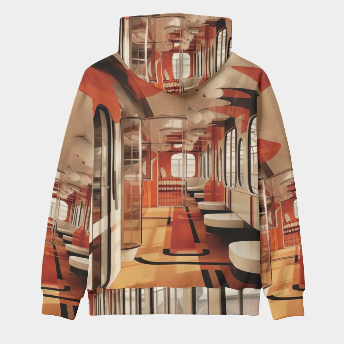 All-Over Print Men's Thicken Pullover Hoodie