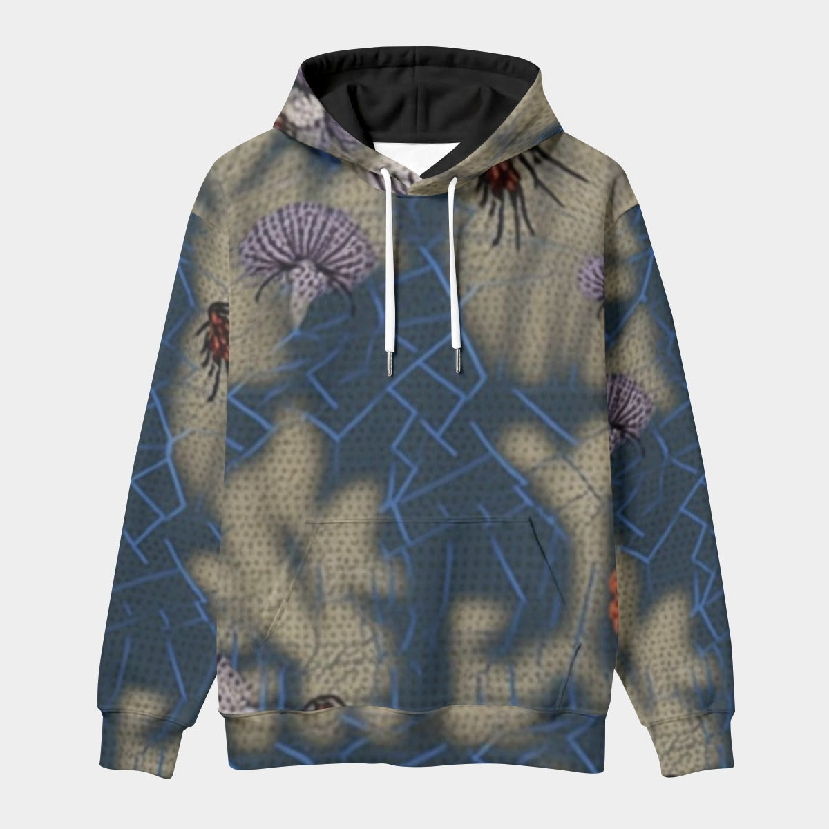 All-Over Print Men's Thicken Pullover Hoodie
