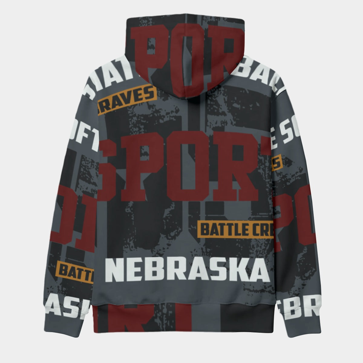 All-Over Print Men's Thicken Pullover Hoodie