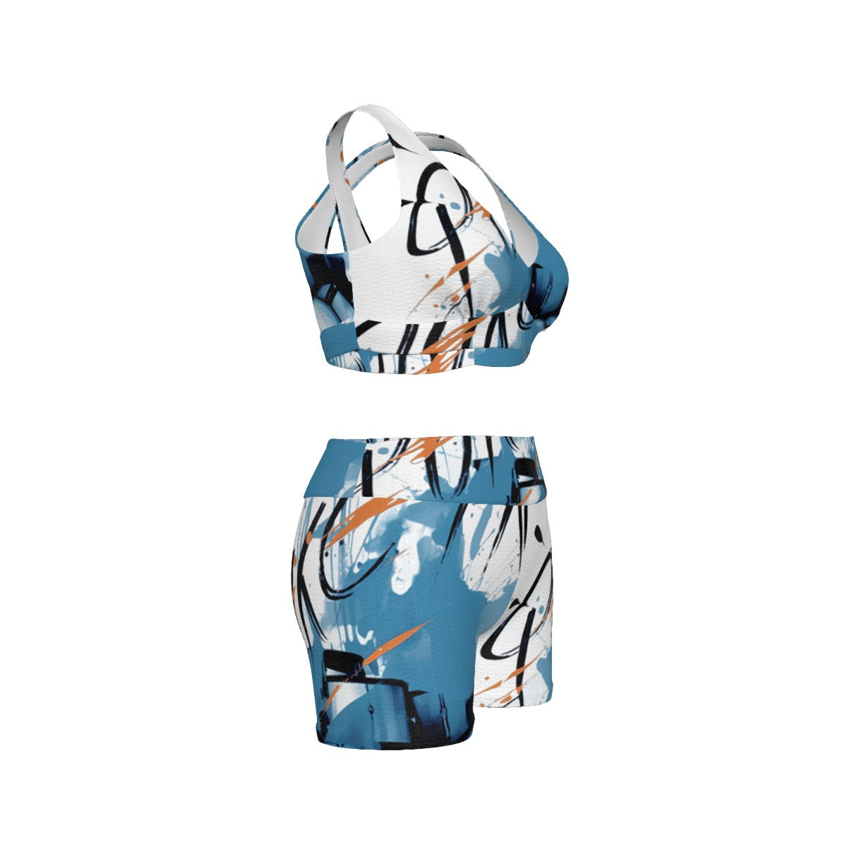 All-Over Print Women's Sports Bra Suit
