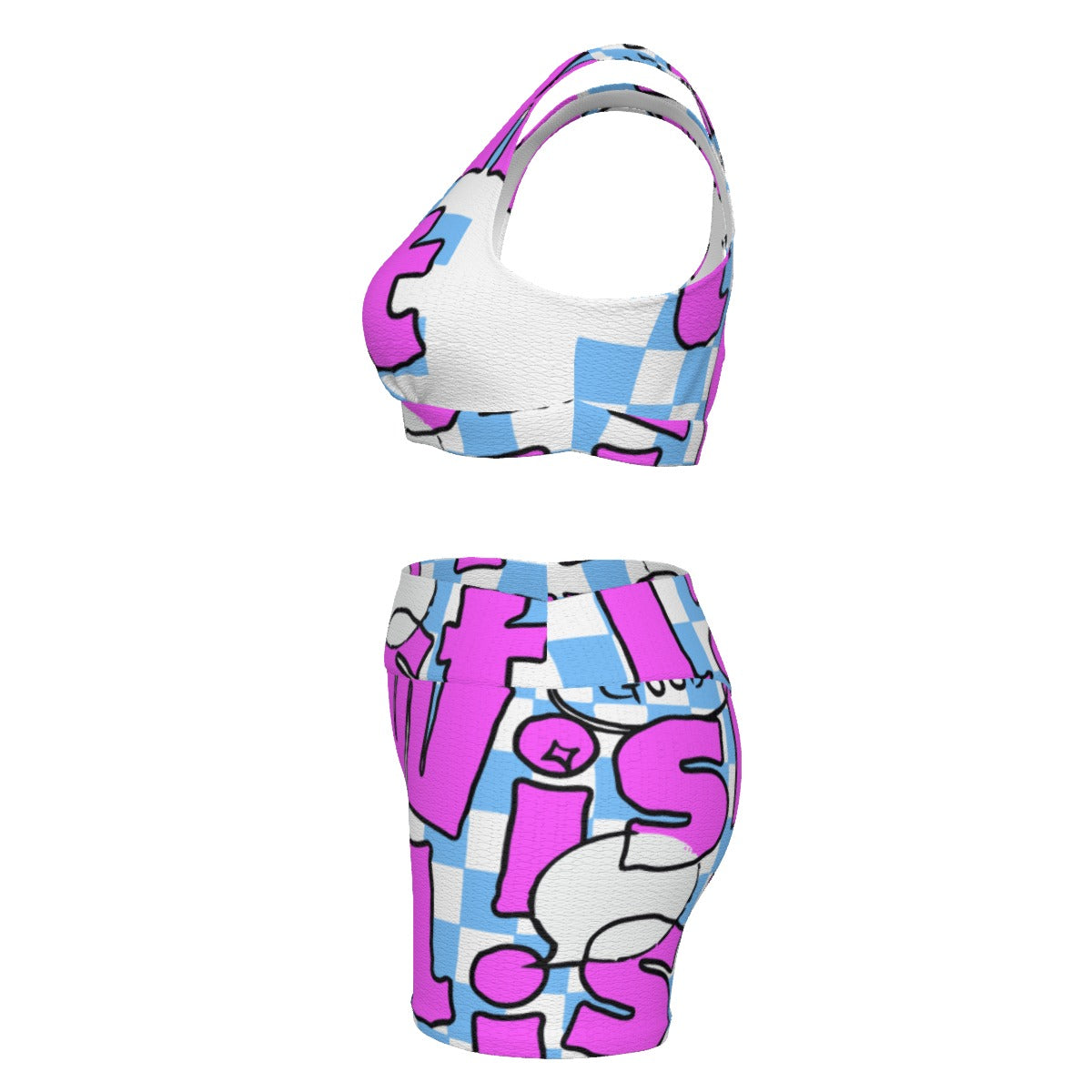 All-Over Print Women's Sports Bra Suit