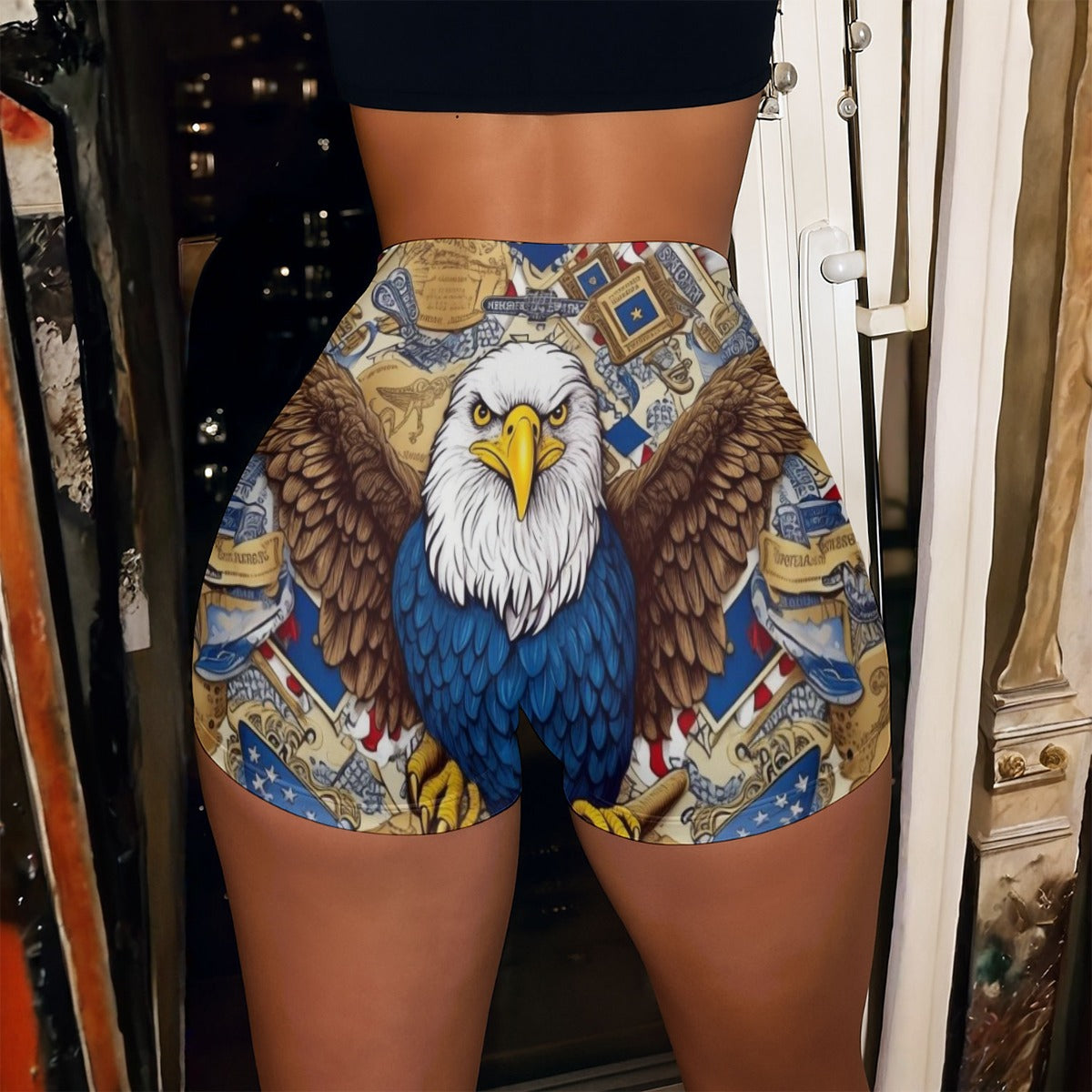 All-Over Print Women’s High-Stretch Shorts