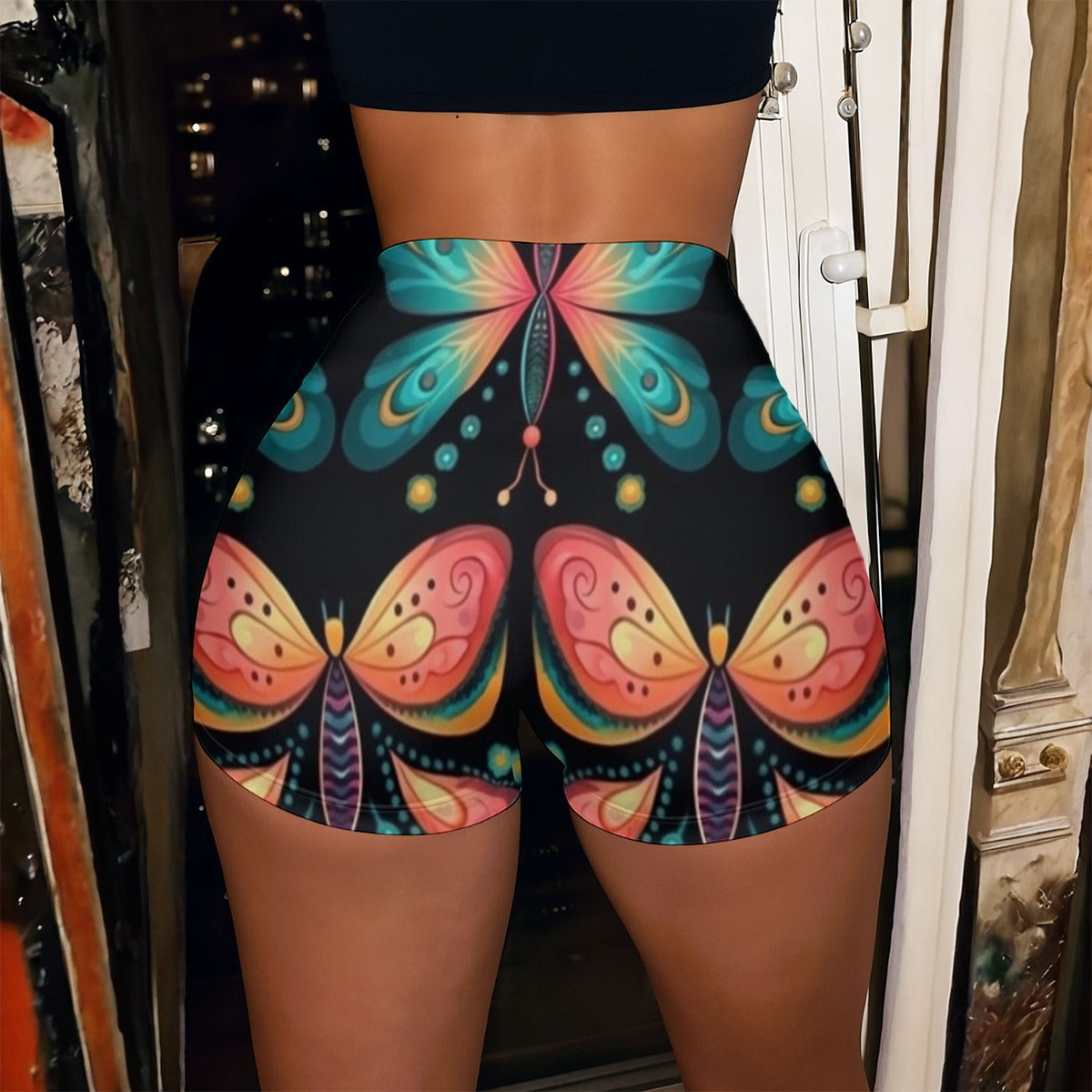 All-Over Print Women’s High-Stretch Shorts
