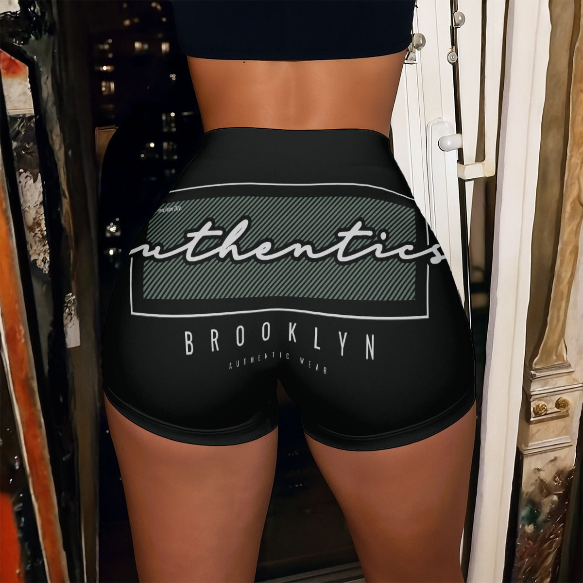 All-Over Print Women’s High-Stretch Shorts