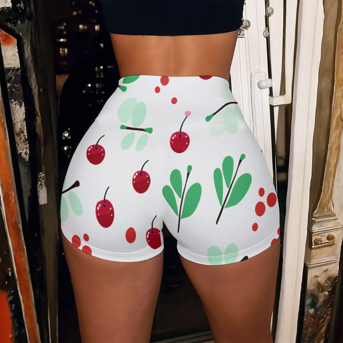 All-Over Print Women’s High-Stretch Shorts