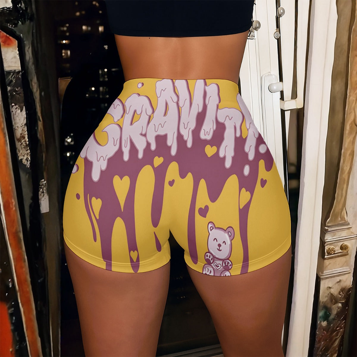 All-Over Print Women’s High-Stretch Shorts