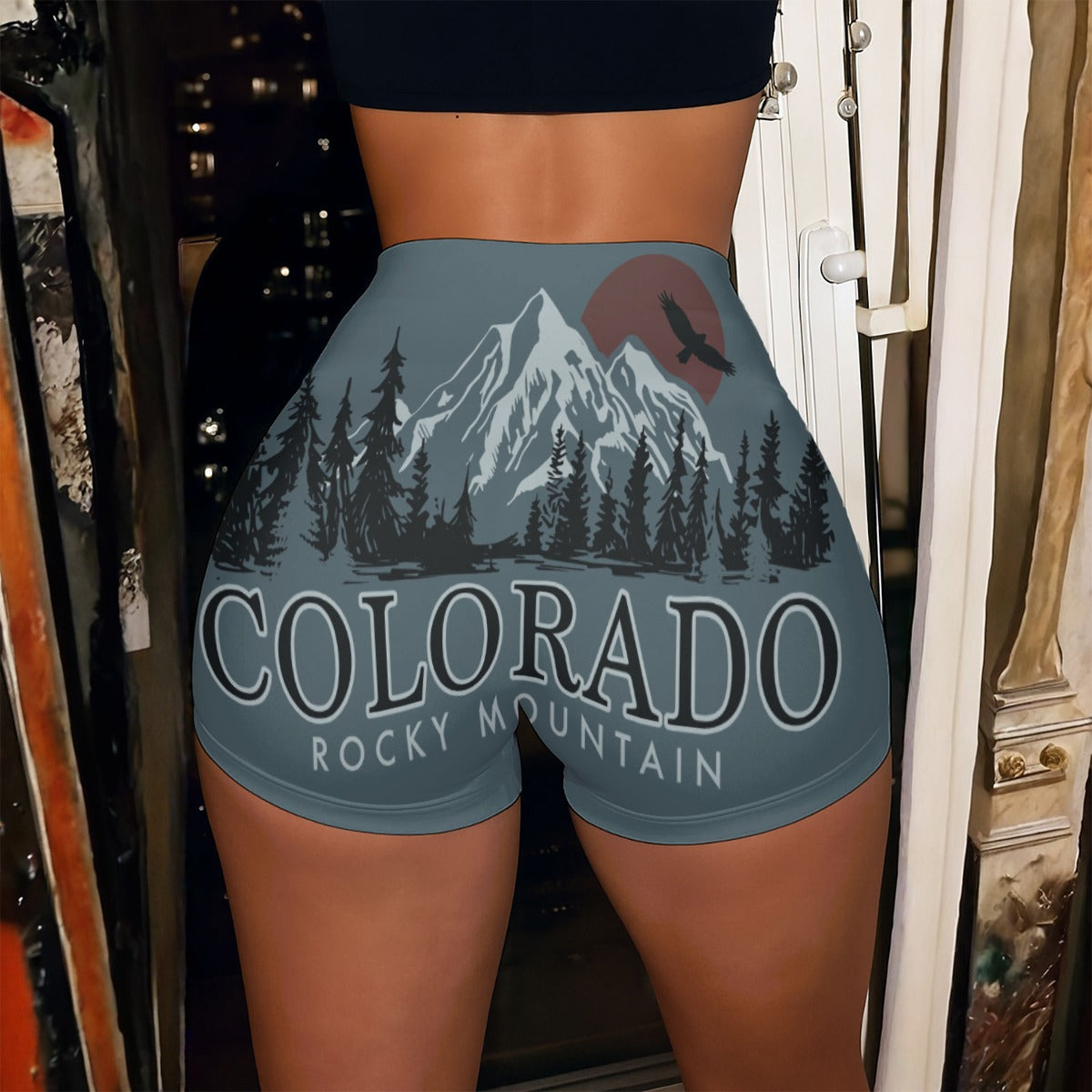 All-Over Print Women’s High-Stretch Shorts