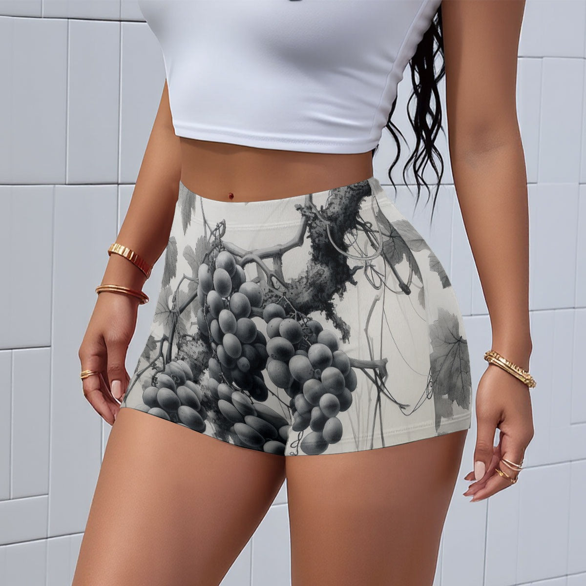 All-Over Print Women’s High-Stretch Shorts