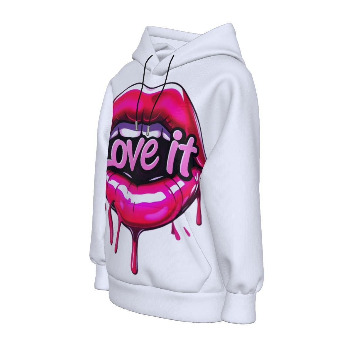 All-Over Print Women’s Hoodie With Decorative Ears