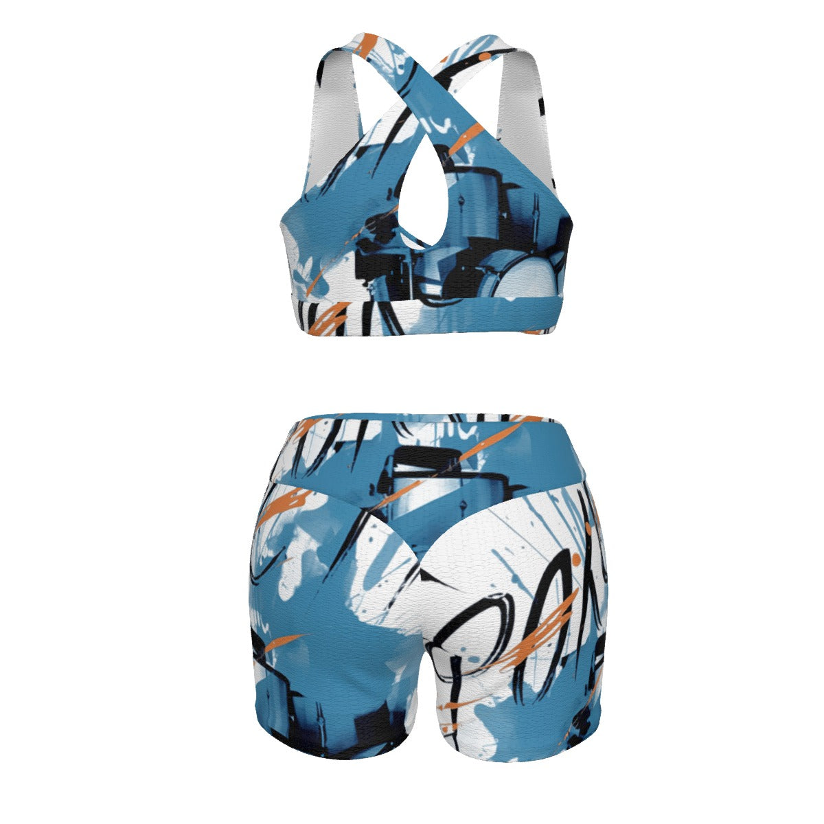 All-Over Print Women's Sports Bra Suit