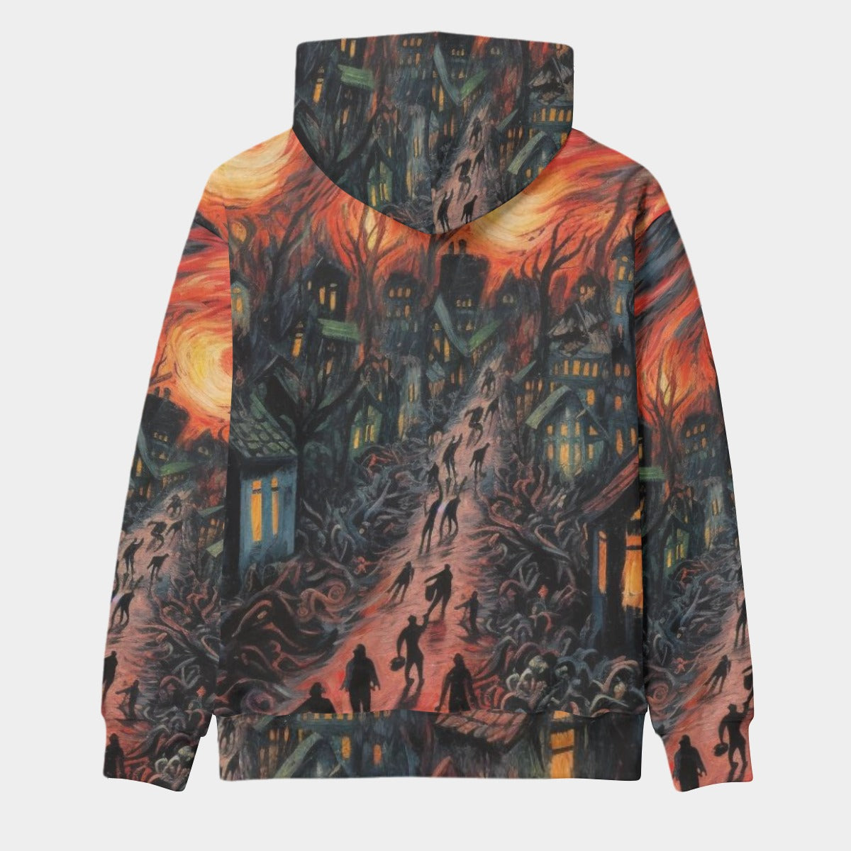 All-Over Print Men's Thicken Pullover Hoodie