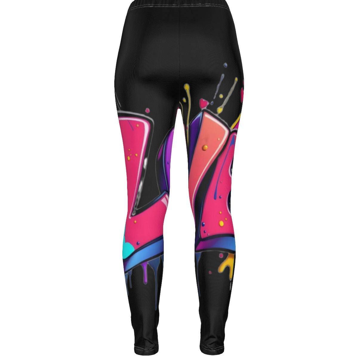 All-Over Print Women's Ripped Leggings