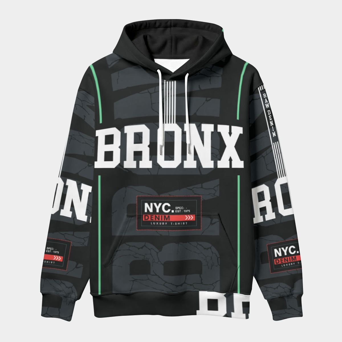 All-Over Print Men's Thicken Pullover Hoodie