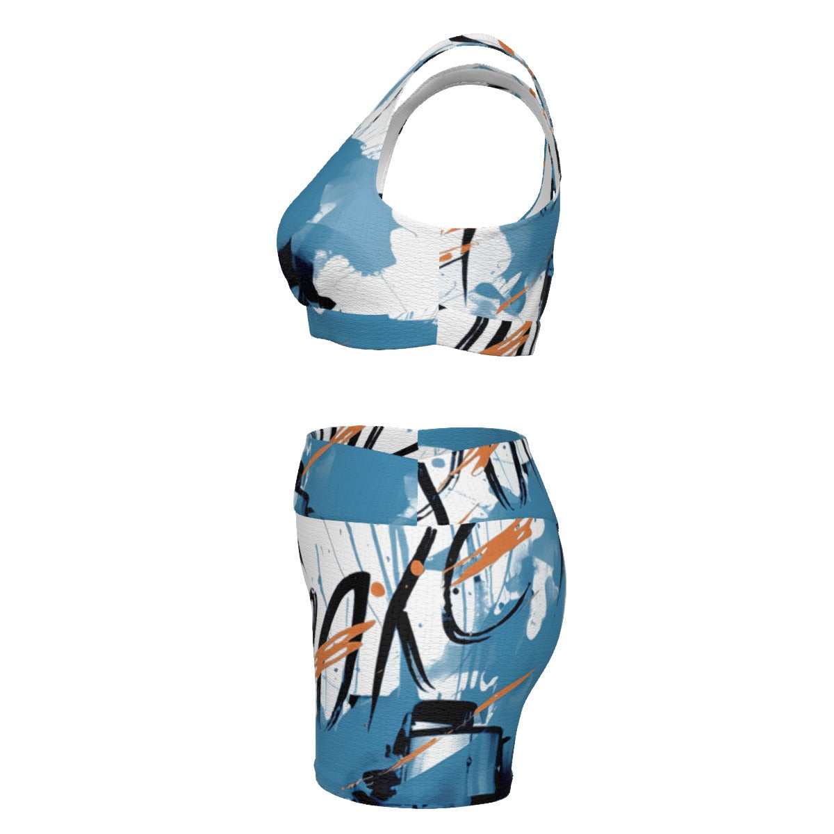 All-Over Print Women's Sports Bra Suit
