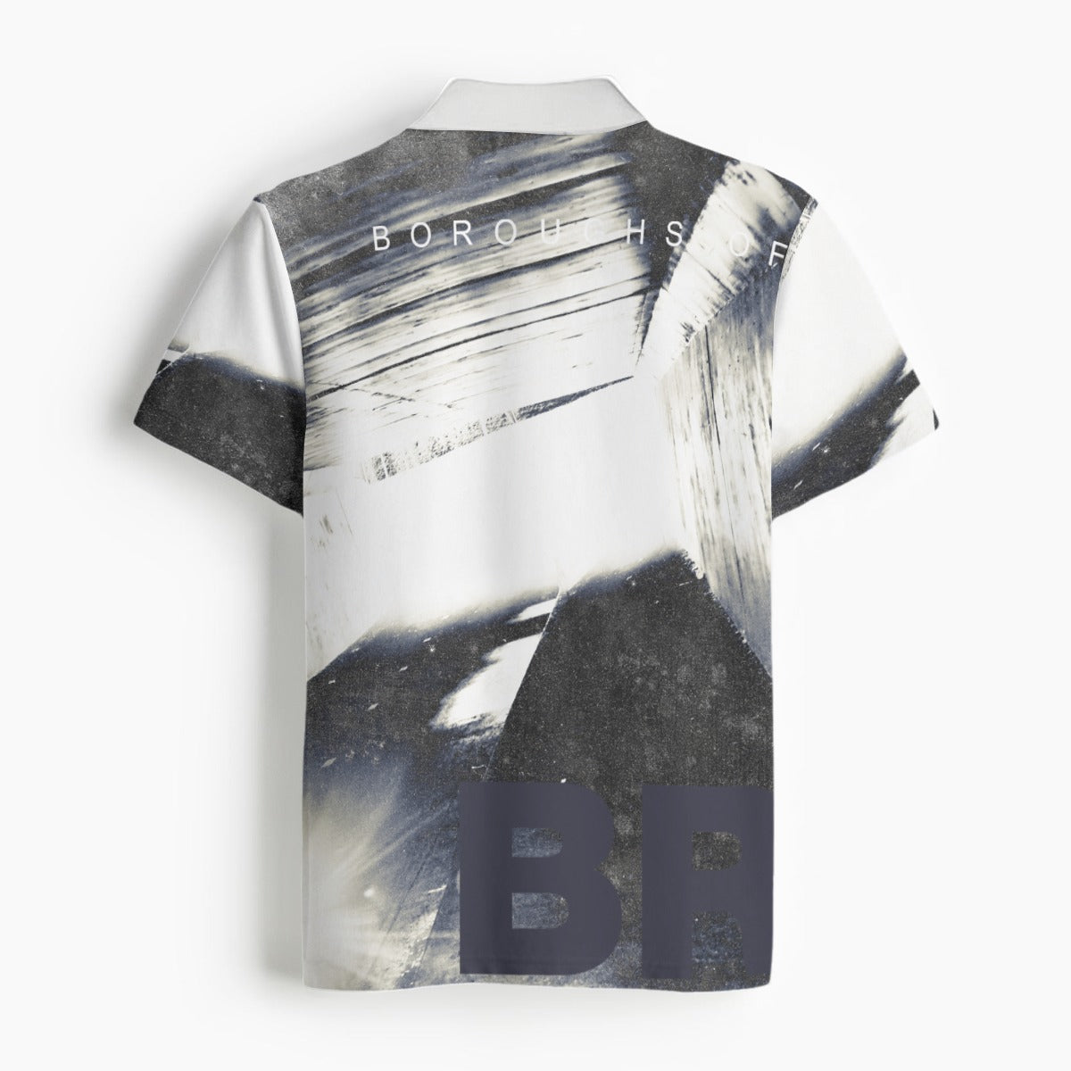 All-Over Print Men's Polo Collar Jersey
