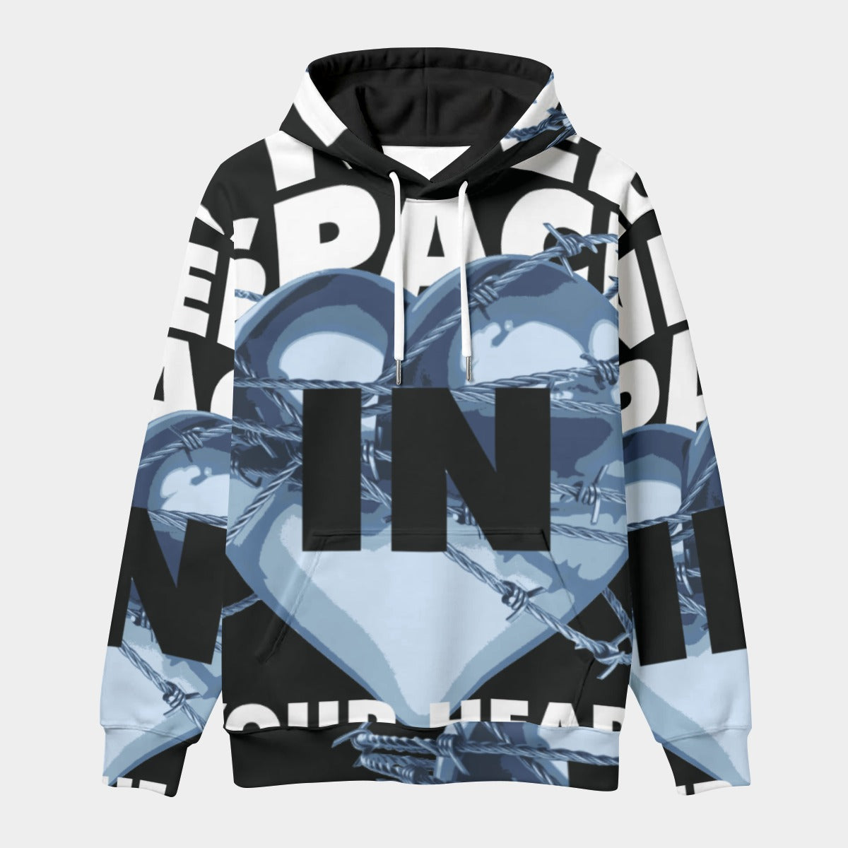 All-Over Print Men's Thicken Pullover Hoodie