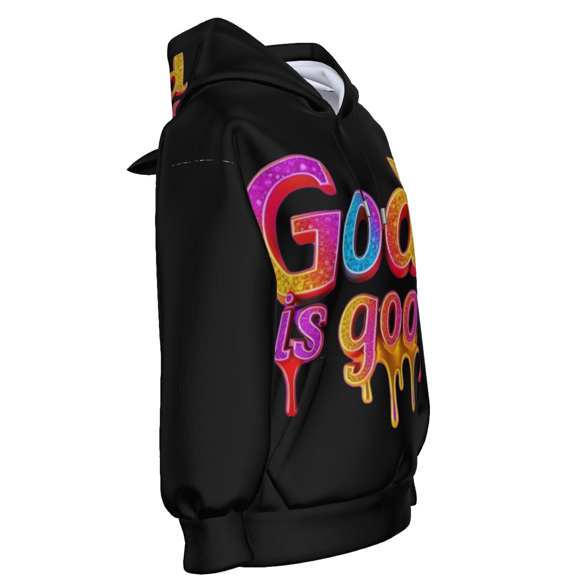 All-Over Print Women’s Hoodie With Decorative Ears