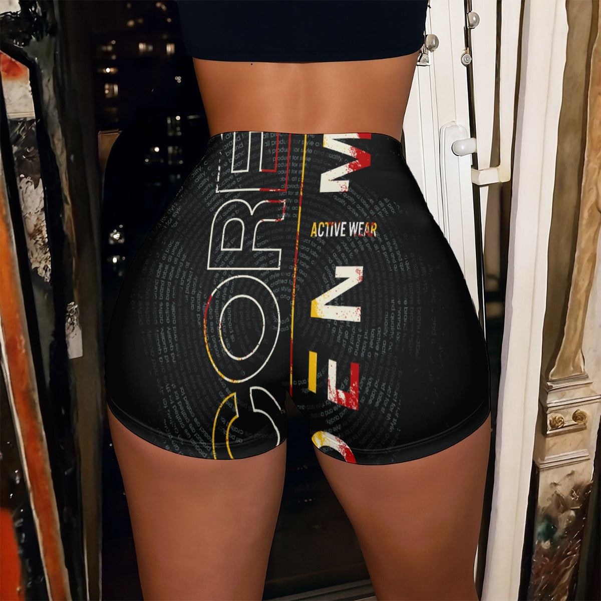 All-Over Print Women’s High-Stretch Shorts