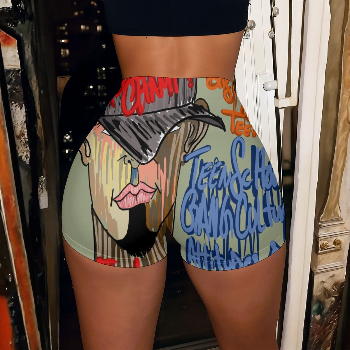 All-Over Print Women’s High-Stretch Shorts