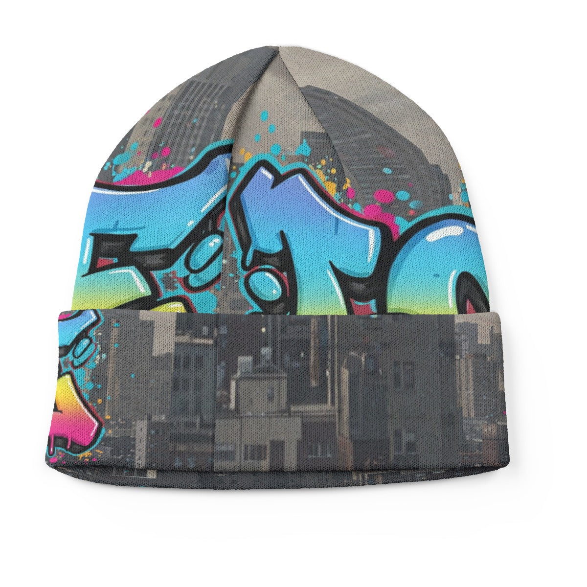All-Over Print Knitted Hat
