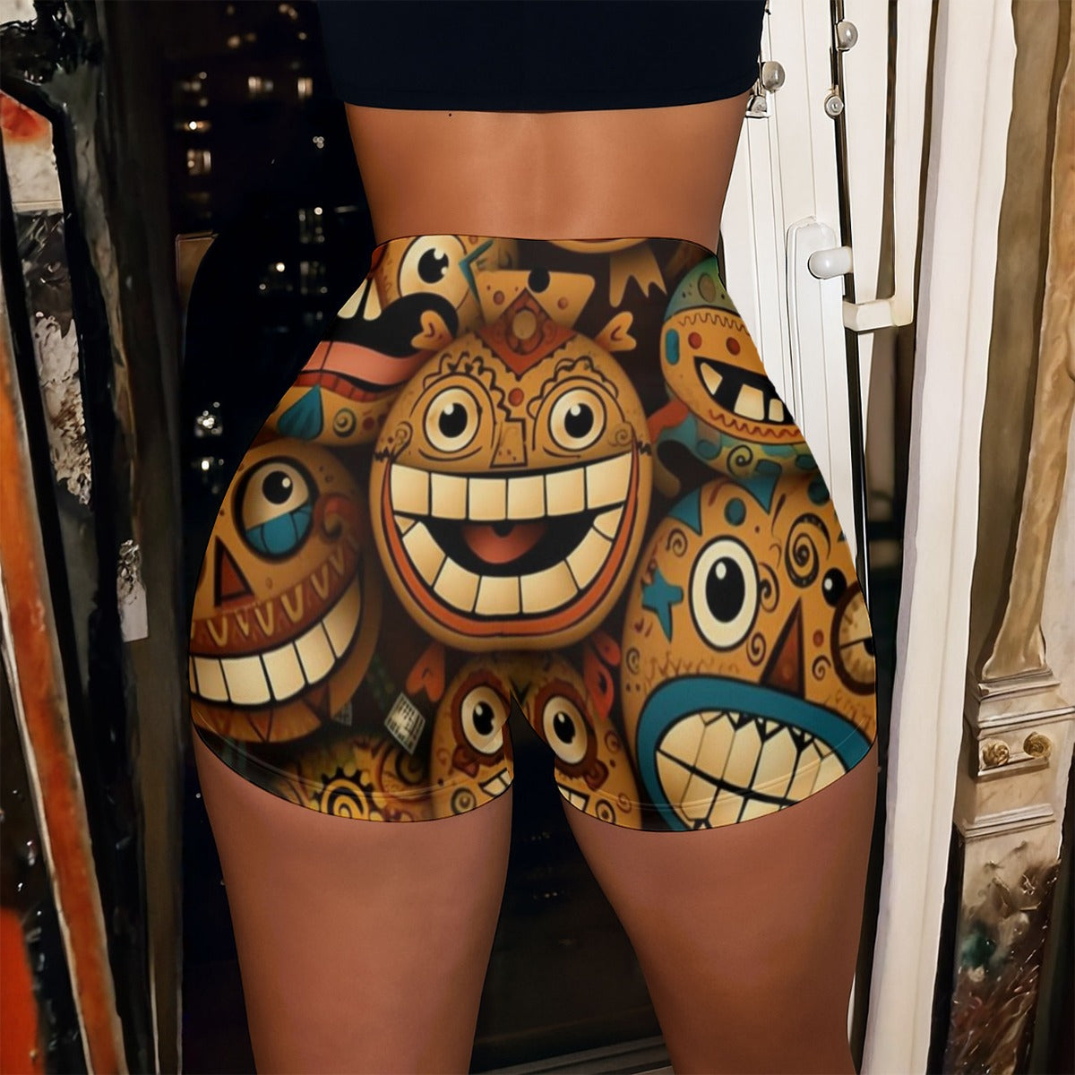 All-Over Print Women’s High-Stretch Shorts