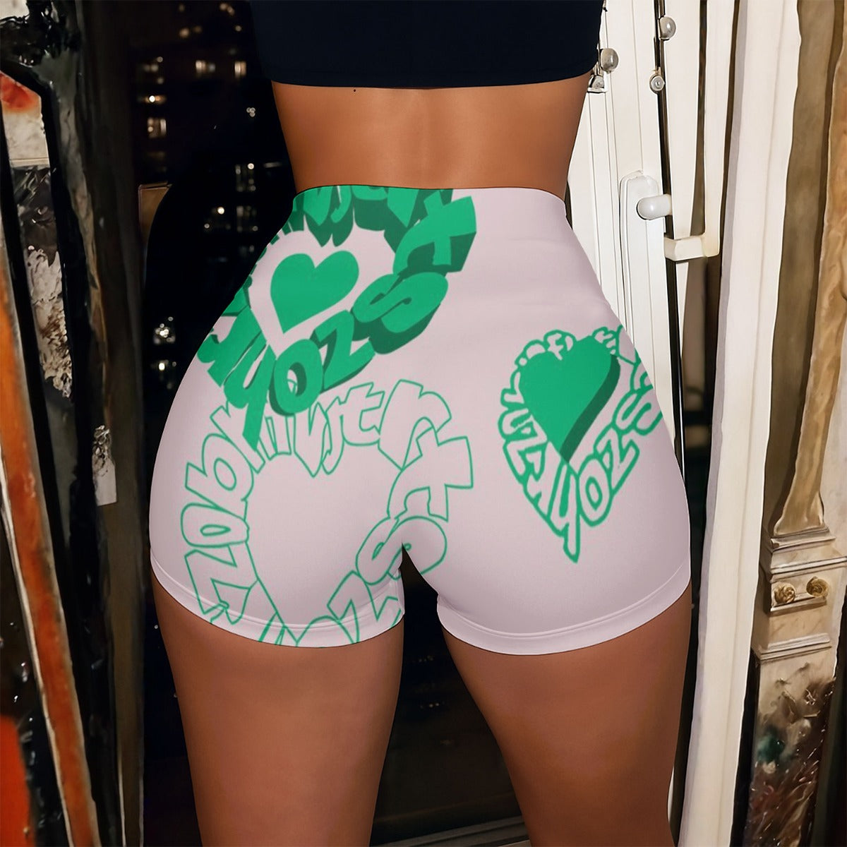 All-Over Print Women’s High-Stretch Shorts