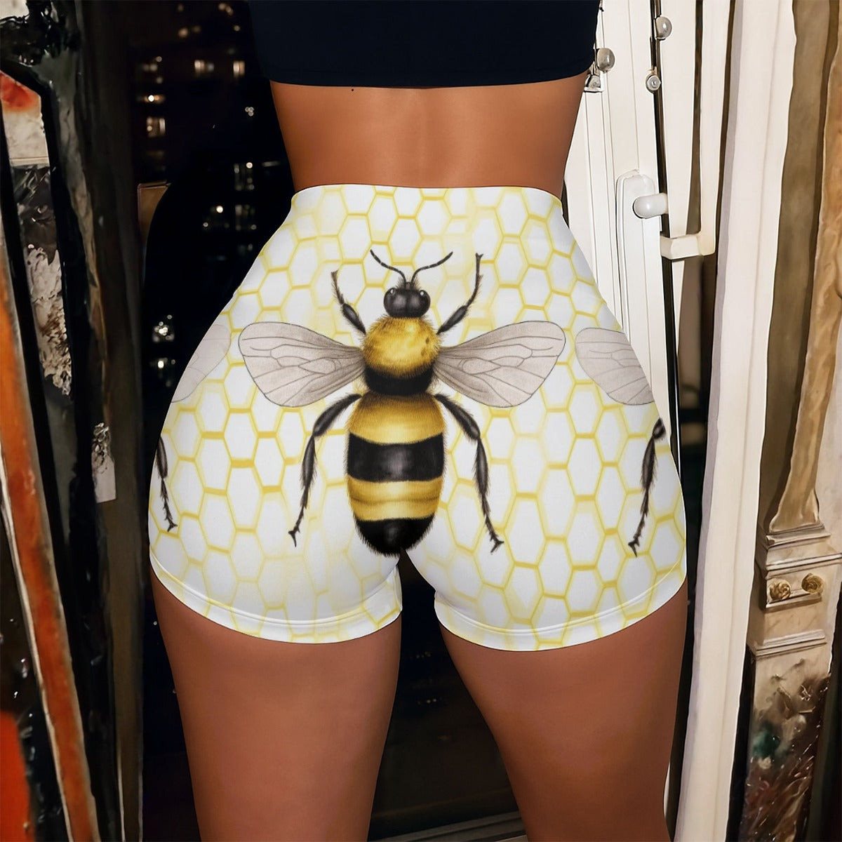 All-Over Print Women’s High-Stretch Shorts
