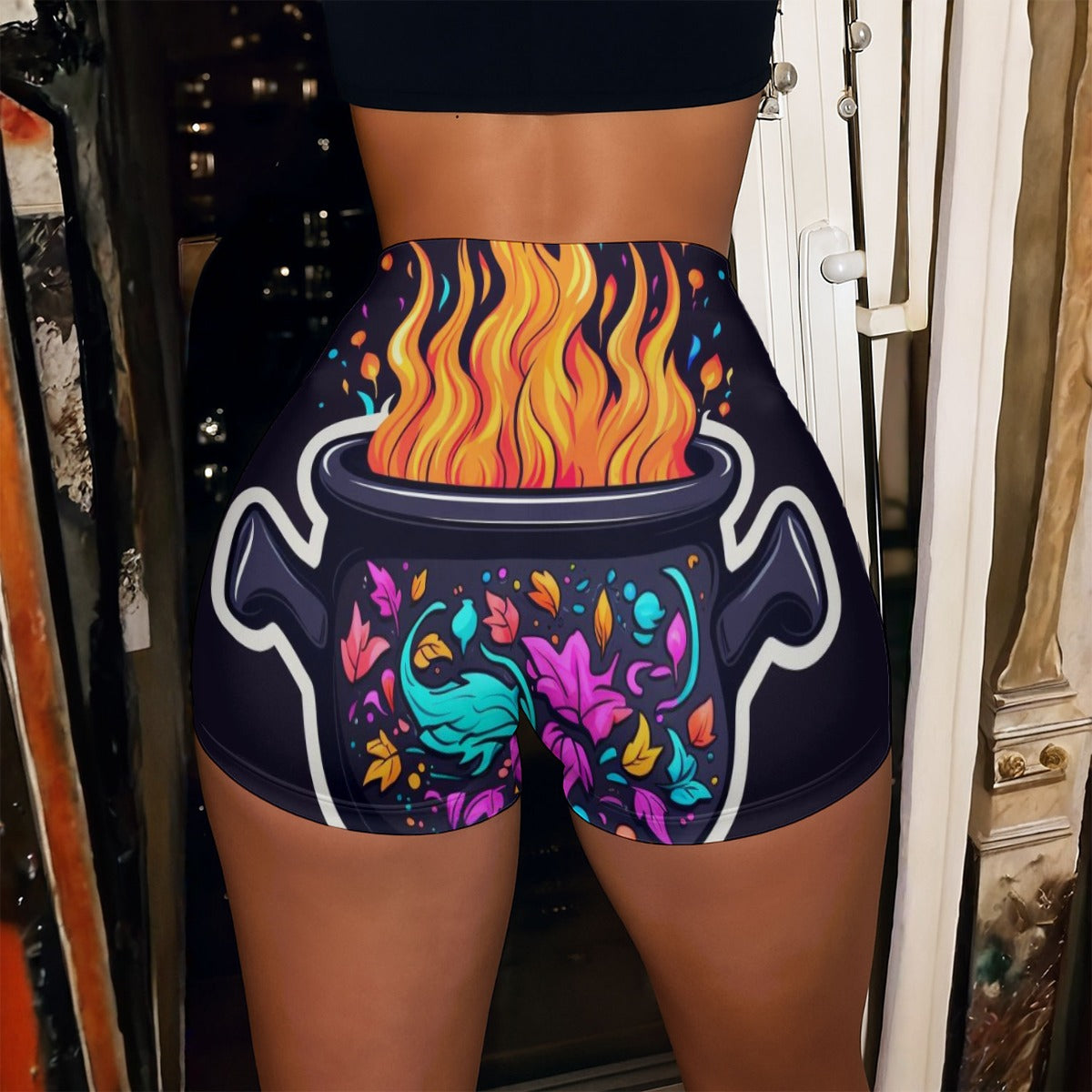 All-Over Print Women’s High-Stretch Shorts