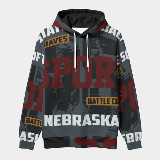 All-Over Print Men's Thicken Pullover Hoodie
