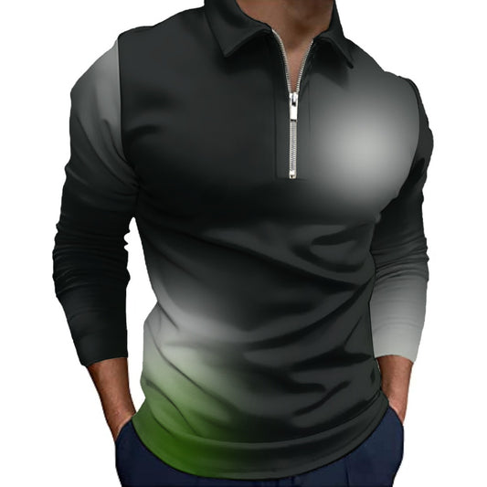All-Over Print Men’s Quarter Zip Pullover Sweatshirt