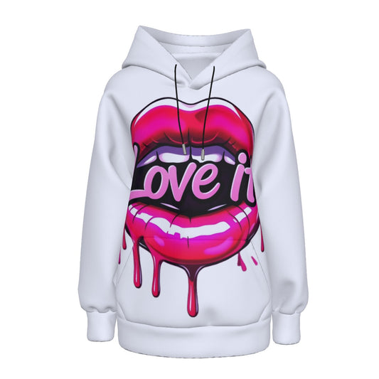 All-Over Print Women’s Hoodie With Decorative Ears