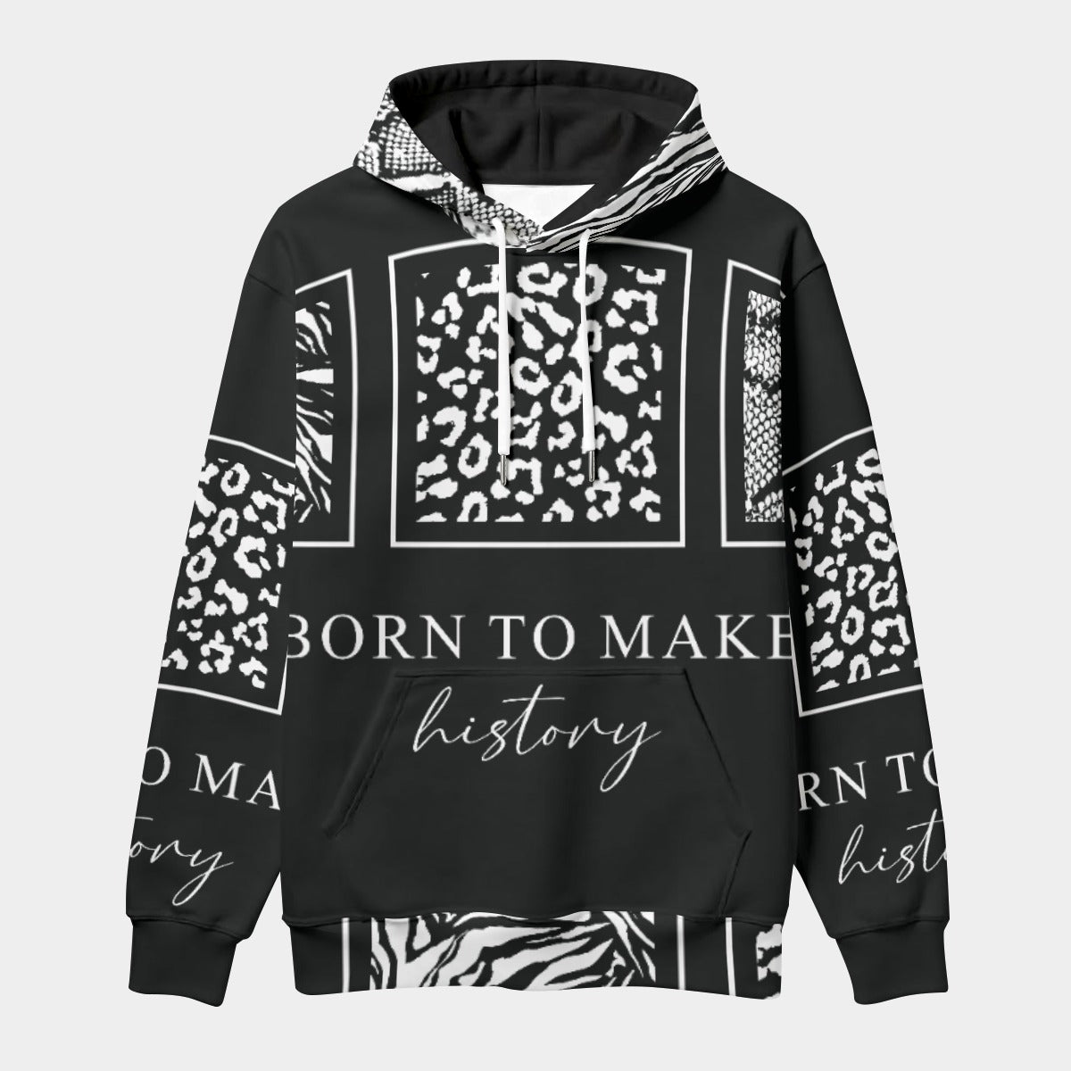 All-Over Print Men's Thicken Pullover Hoodie