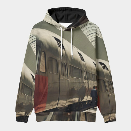 All-Over Print Men's Thicken Pullover Hoodie
