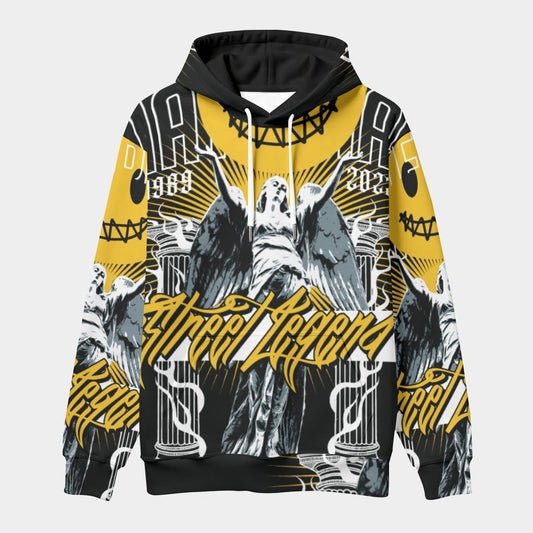 All-Over Print Men's Thicken Pullover Hoodie