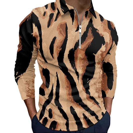 All-Over Print Men’s Quarter Zip Pullover Sweatshirt