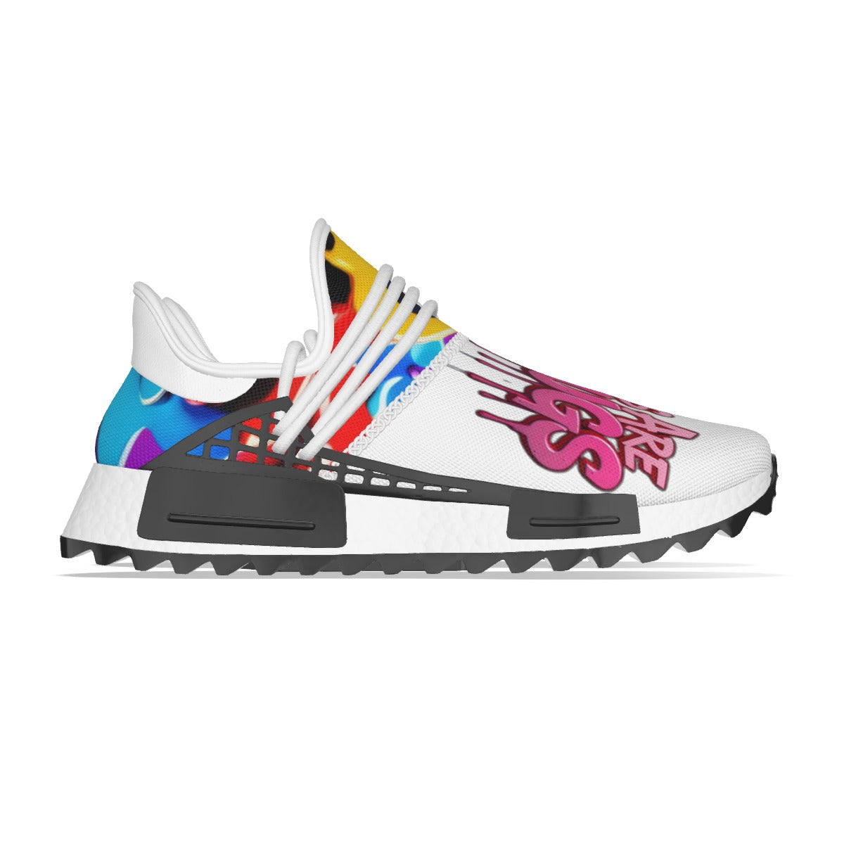 All-Over Print Men's Mesh Sneakers