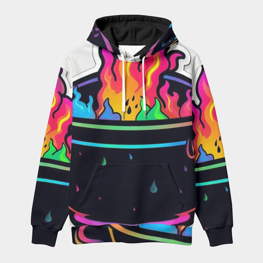 All-Over Print Men's Thicken Pullover Hoodie