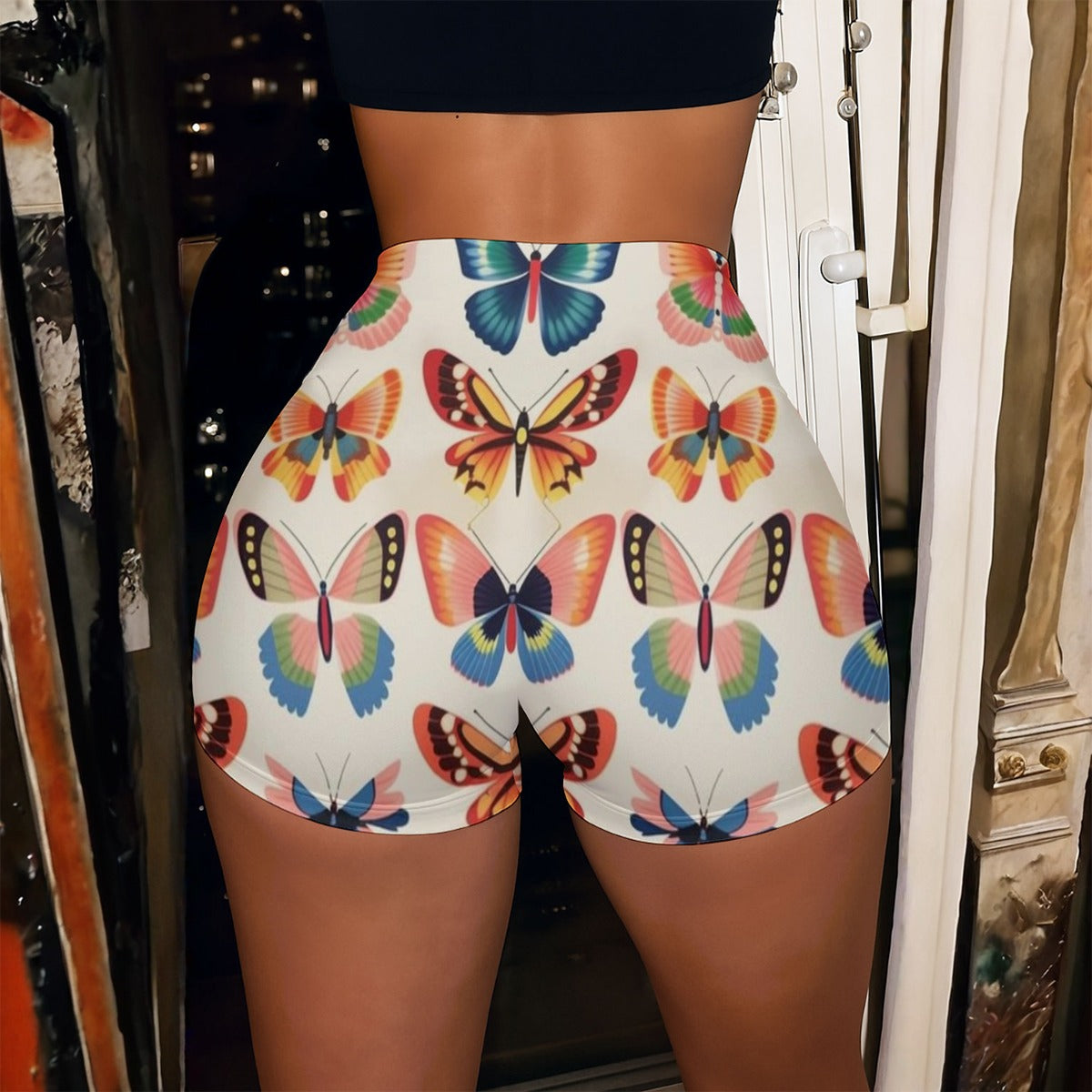 All-Over Print Women’s High-Stretch Shorts