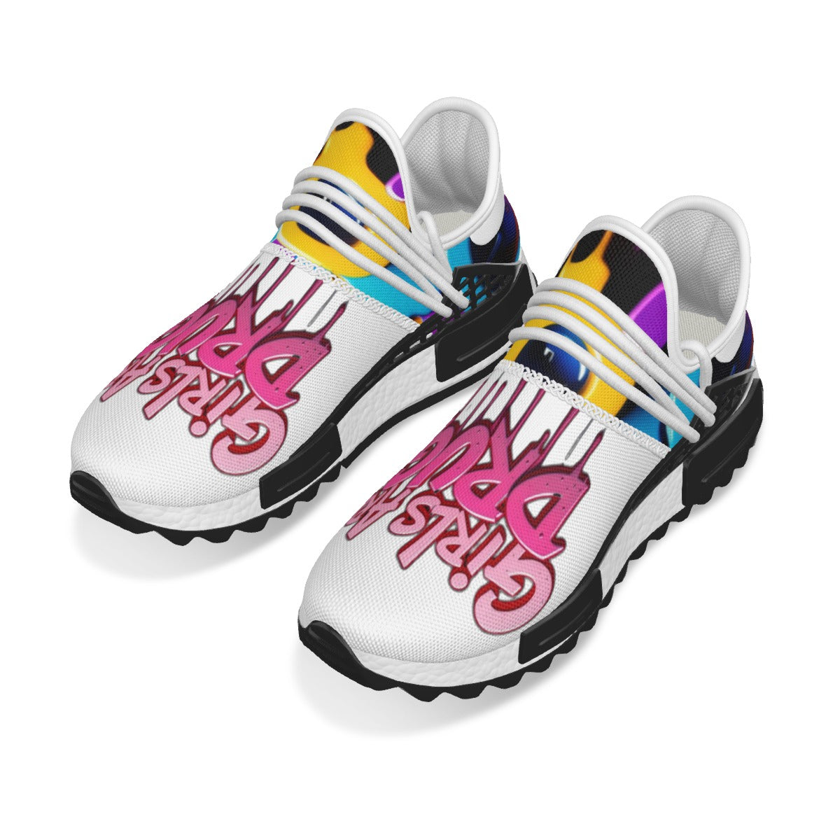 All-Over Print Men's Mesh Sneakers