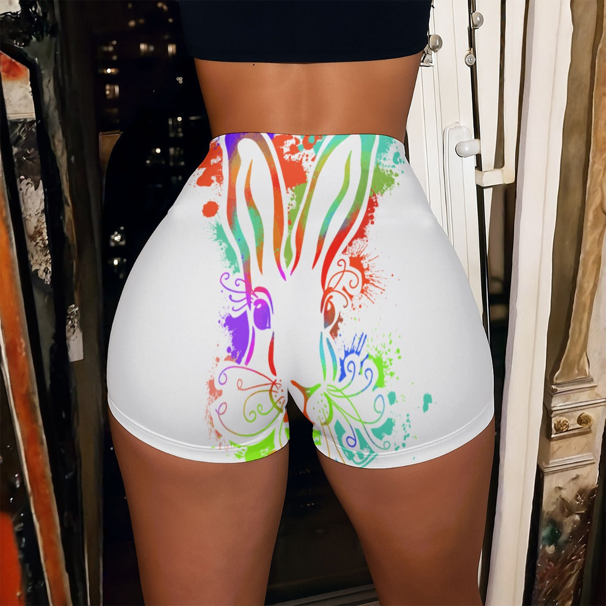 All-Over Print Women’s High-Stretch Shorts