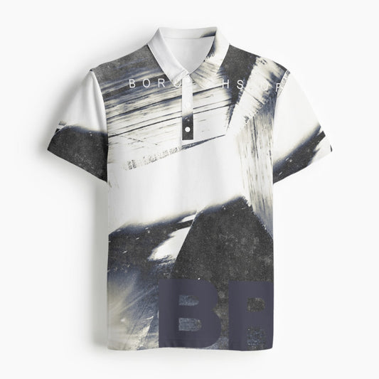 All-Over Print Men's Polo Collar Jersey