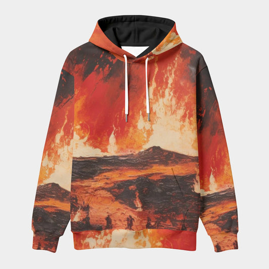 All-Over Print Men's Thicken Pullover Hoodie