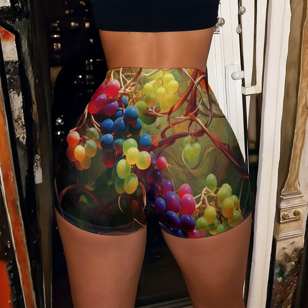 All-Over Print Women’s High-Stretch Shorts