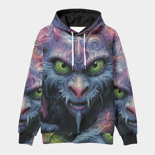 All-Over Print Men's Thicken Pullover Hoodie