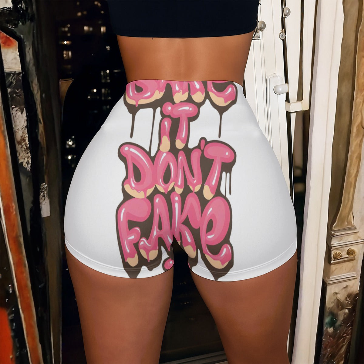 All-Over Print Women’s High-Stretch Shorts