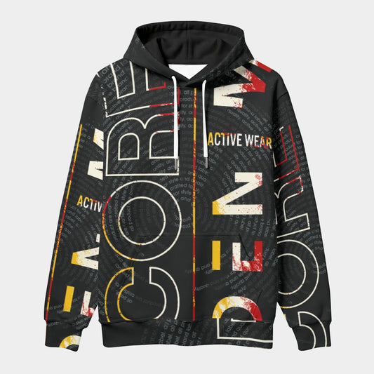 All-Over Print Men's Thicken Pullover Hoodie