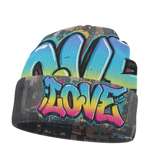 All-Over Print Knitted Hat
